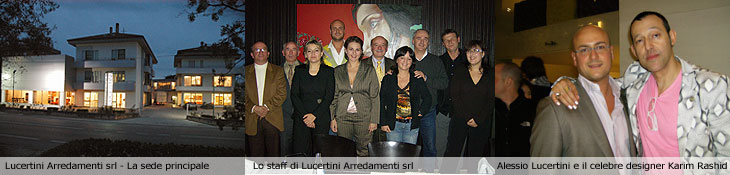 Lucertini  Arredamenti srl  - La sede principale - Lo staff - Alessio Lucertini e il celebre designer Karim Rashid
